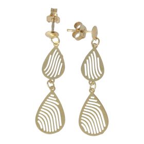 14kt gold drop earrings  | Gioiello Italiano