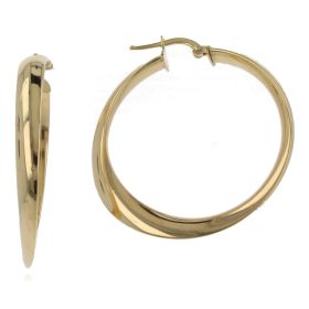 14K gold hoop earrings | Gioiello Italiano