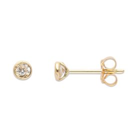 Small spotlight earrings in 14 carat  | Gioiello Italiano