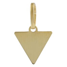 Pendente a triangolo in oro giallo 14kt | Gioiello Italiano