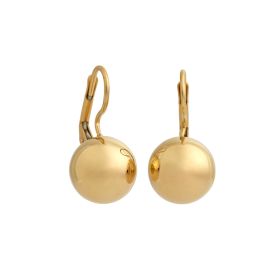 14kt yellow gold ball earrings | Gioiello Italiano