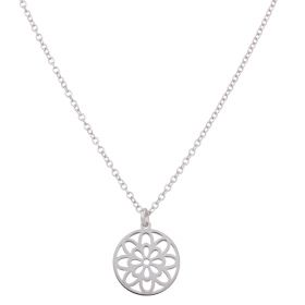 Silver necklace with flower pendant | Gioiello Italiano