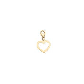 Charm cuore in oro giallo 14 carati | Gioiello Italiano