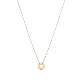 14k yellow gold heart necklace | Gioiello Italiano
