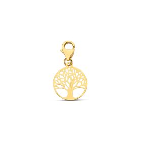Charm albero della vita in oro giallo 14kt | Gioiello Italiano