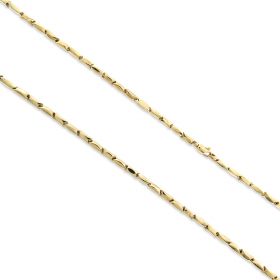 14kt yellow gold bamboo chain | Gioiello Italiano