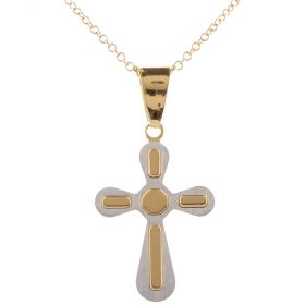 18kt gold cross necklace | Gioiello Italiano