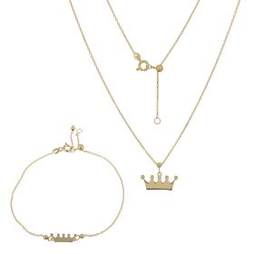 "Crown" set in adjustable 14kt yellow gold | Gioiello Italiano
