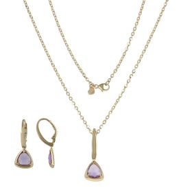 Yellow gold set with natural stones of your choice | Gioiello Italiano