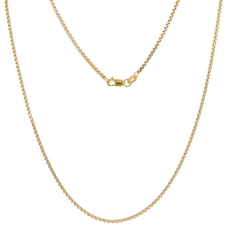 14kt bicolor gold chain | Gioiello Italiano