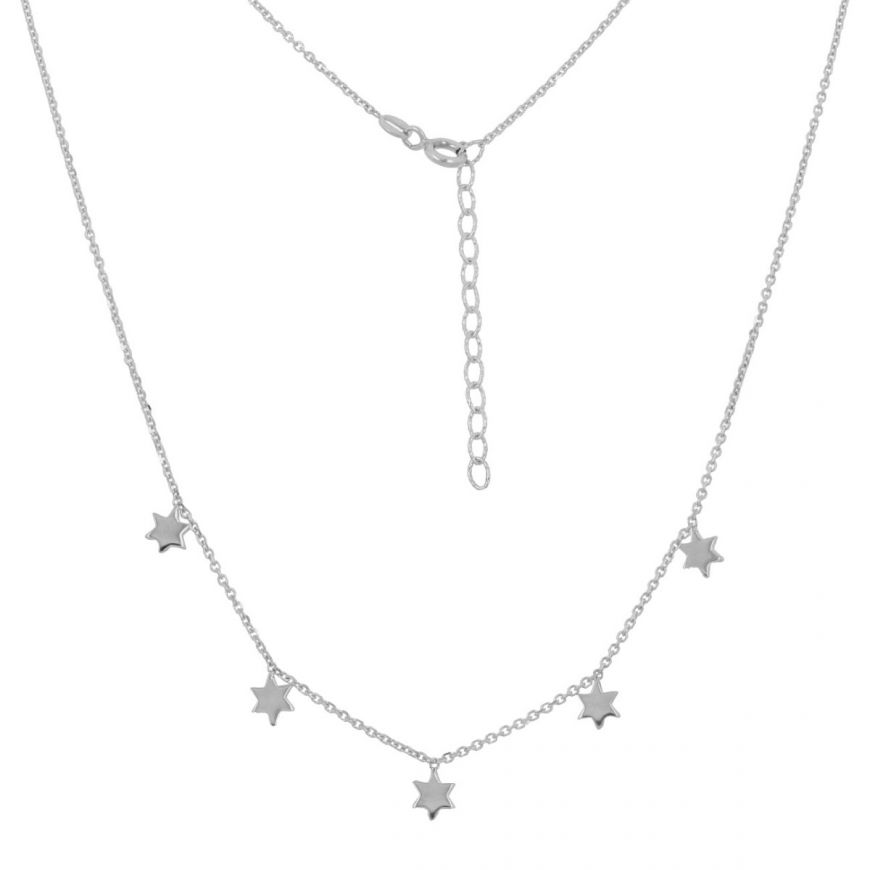 Necklace with stars in 14kt gold | Gioiello Italiano