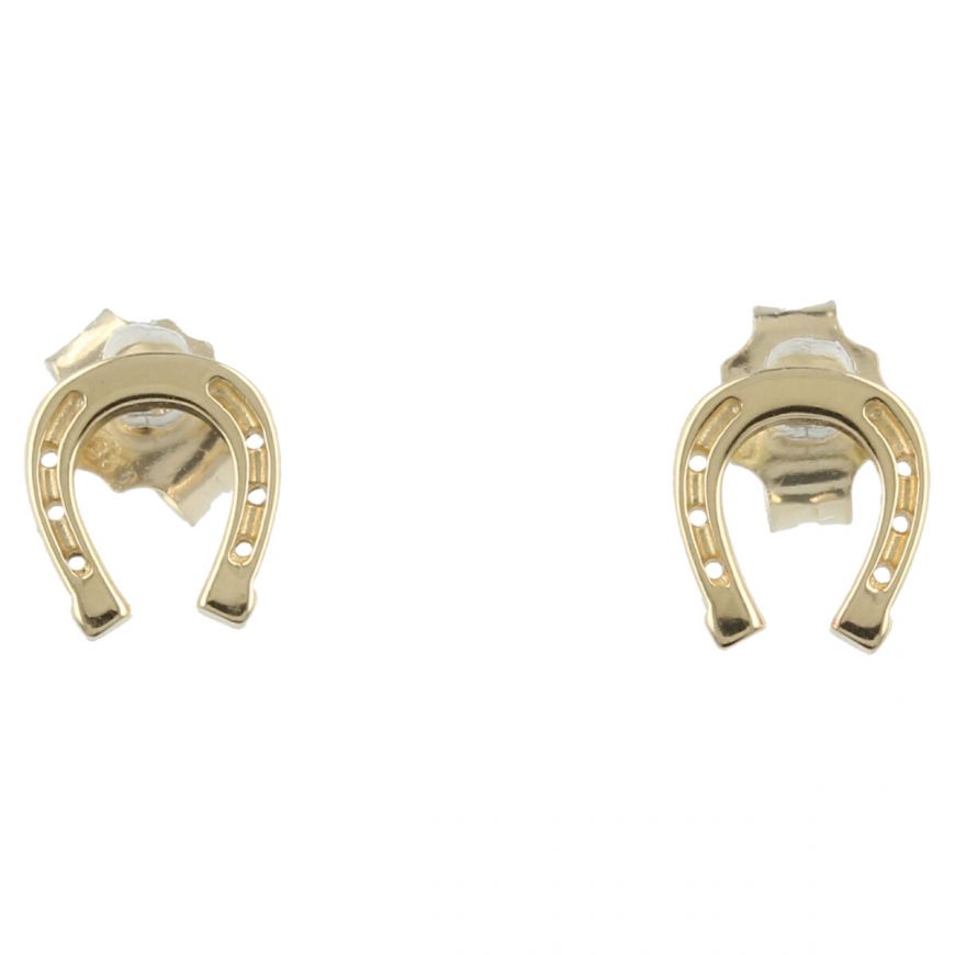 18kt yellow gold "Horse Shoe" earrings | Gioiello Italiano