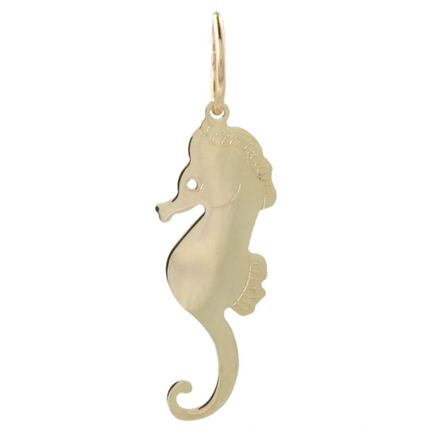 "Seahorse" pendant in yellow gold | Gioiello Italiano