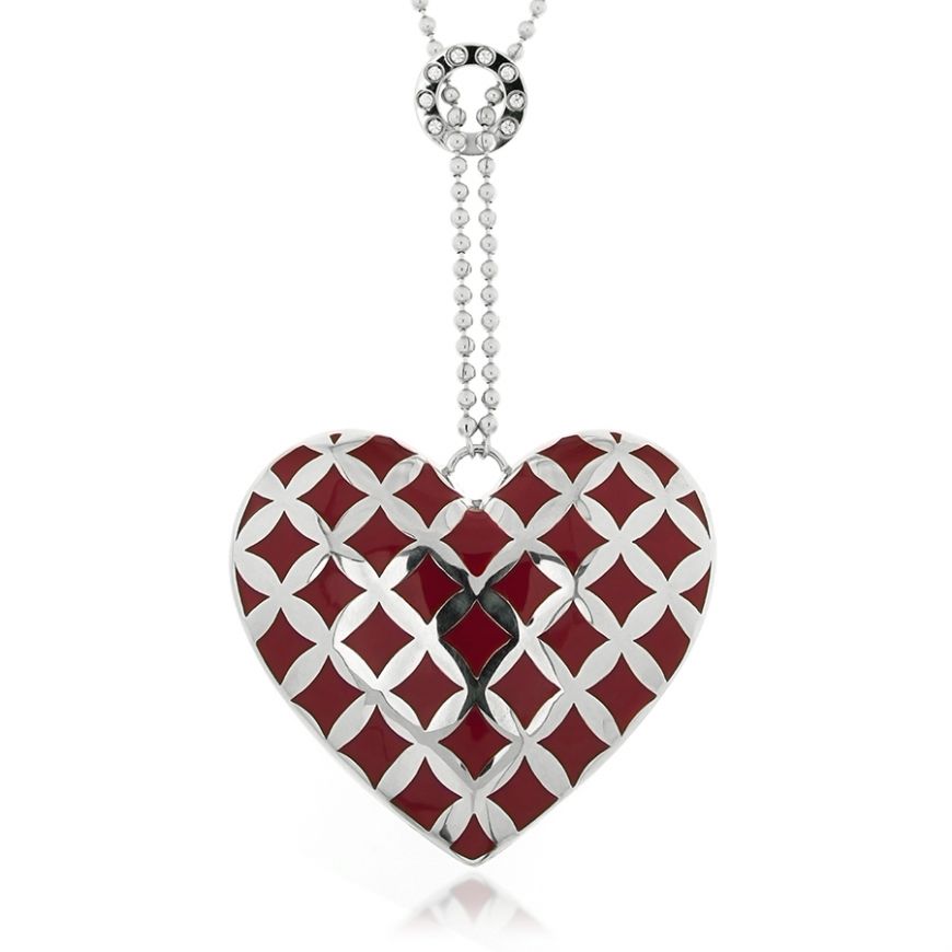 Silver necklace with heart pendant | Gioiello Italiano