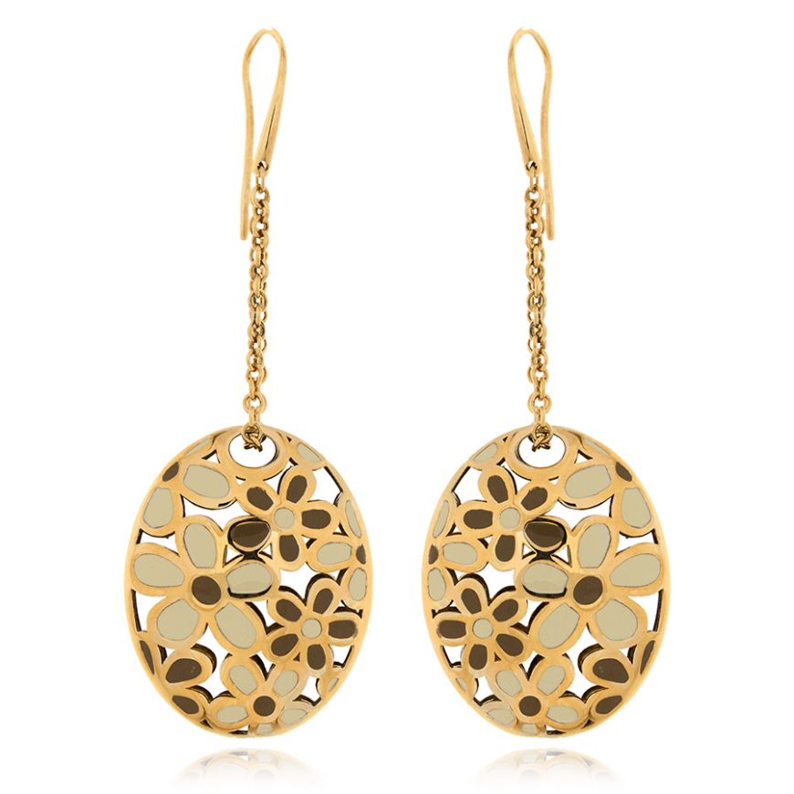 Yellow gold plated silver earrings | Gioiello Italiano