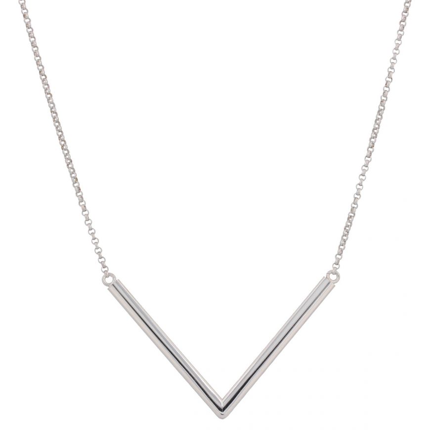 V-shaped silver necklace | Gioiello Italiano