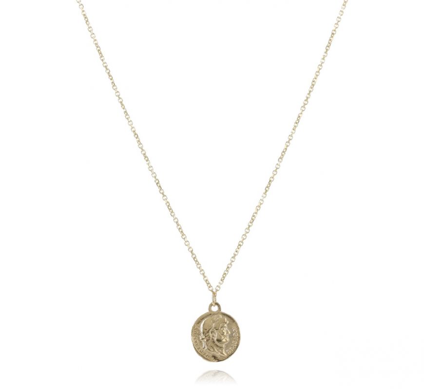 Collana con moneta in oro giallo "Aureo Romano" | Gioiello Italiano