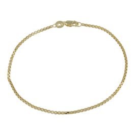 Braccialetti di catena sottile in oro giallo per lui e per lei _